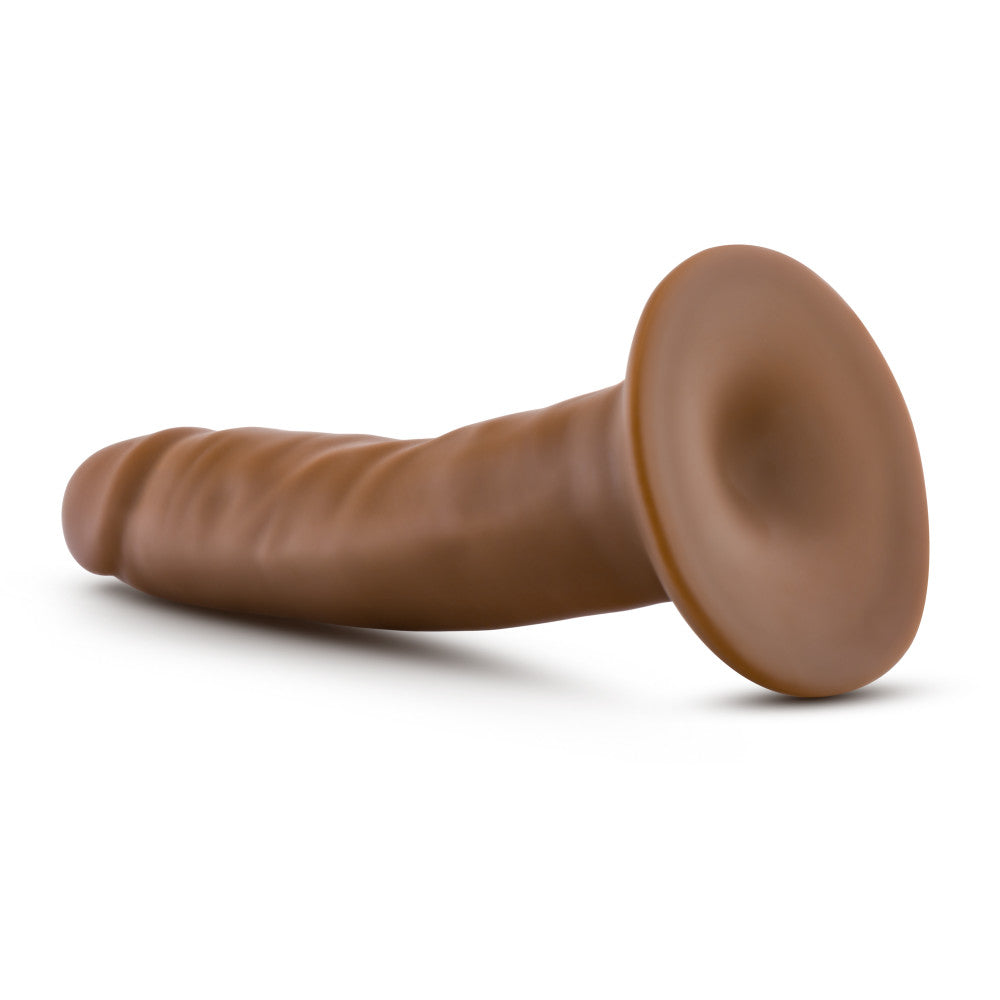 Dr. Skin By Blush® | Realistic Mocha 5.5-Inch Long Dildo With Suction Cup Base