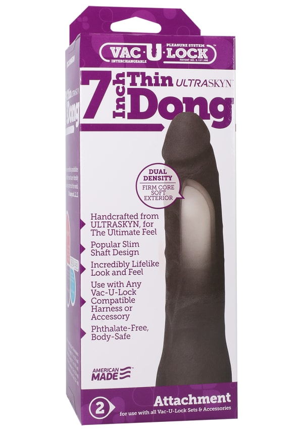 Vac-U-Lock™ ULTRASKYN™ Thin Dong - 7"
