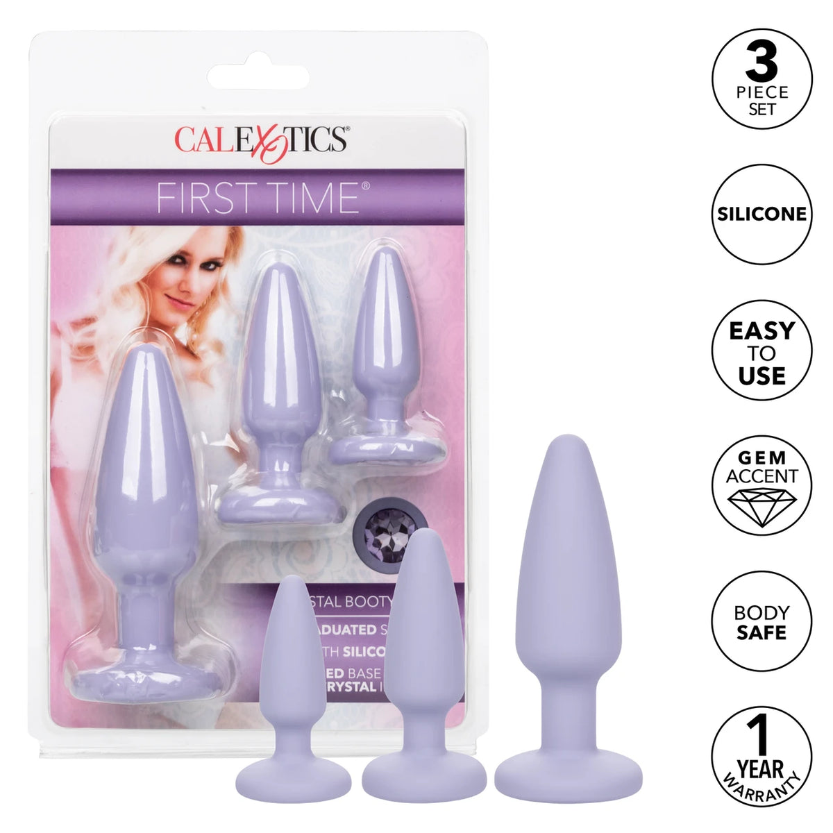 First Time® Crystal Booty Kit - Purple