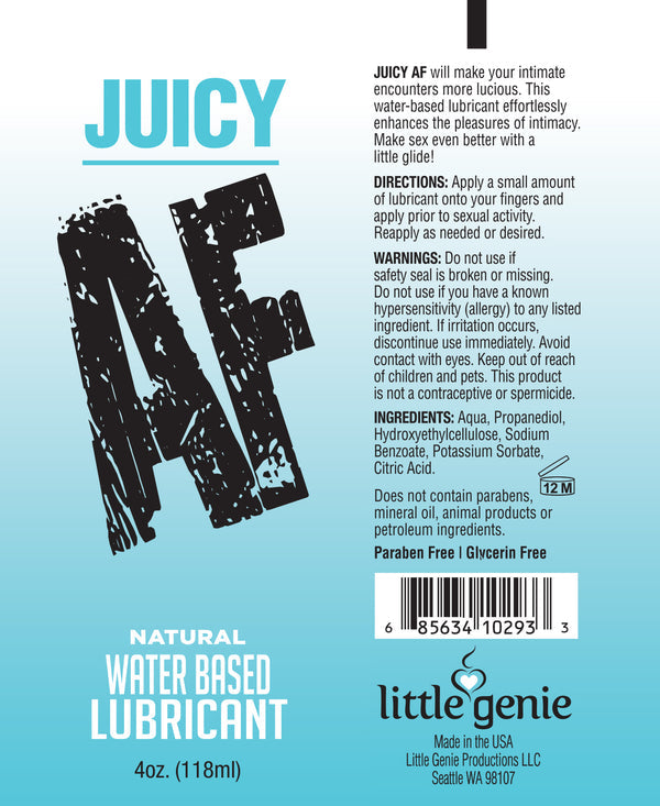 AF- Juicy AF Lubricant - 2 oz