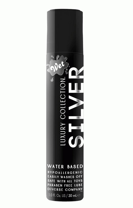 WET® Silver Luxury Water-Based Lubricant - 1 oz