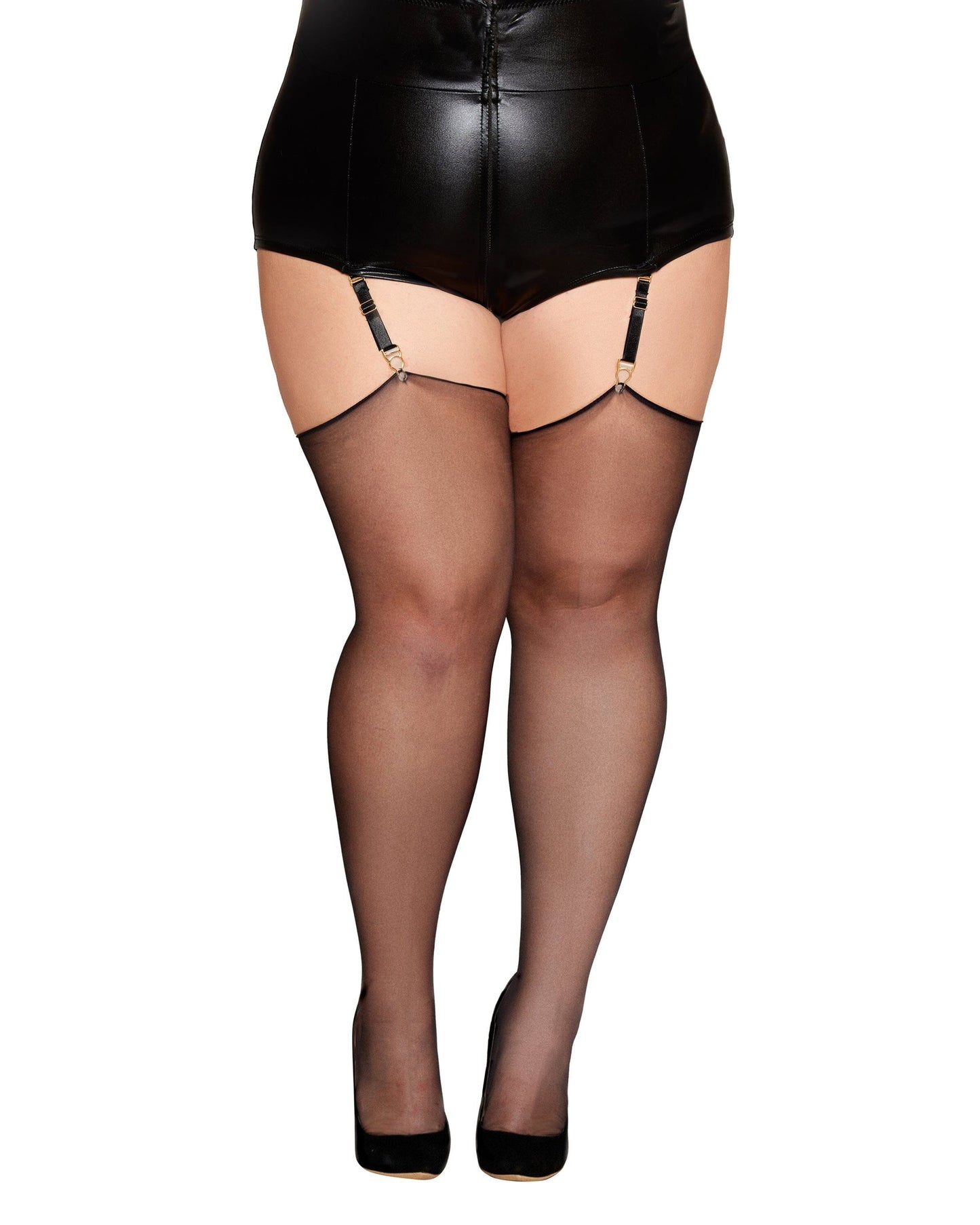 Silky Sheer Thigh Highs - Queen