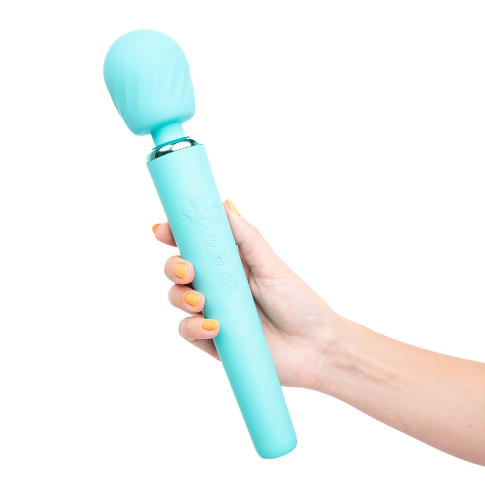 NALA 10-Function Touch Tempo Plug & Play Fiercely Powerful Wand Blue (Jaguar Power)