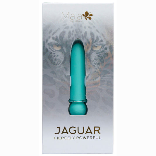 JAGUAR BLUE 10-Function Rechargeable Silicone Coated Super-Charged Bullet