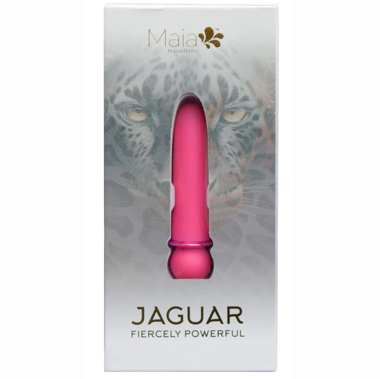 JAGUAR PINK 10-Function Rechargeable Silicone Coated Super-Charged Bullet