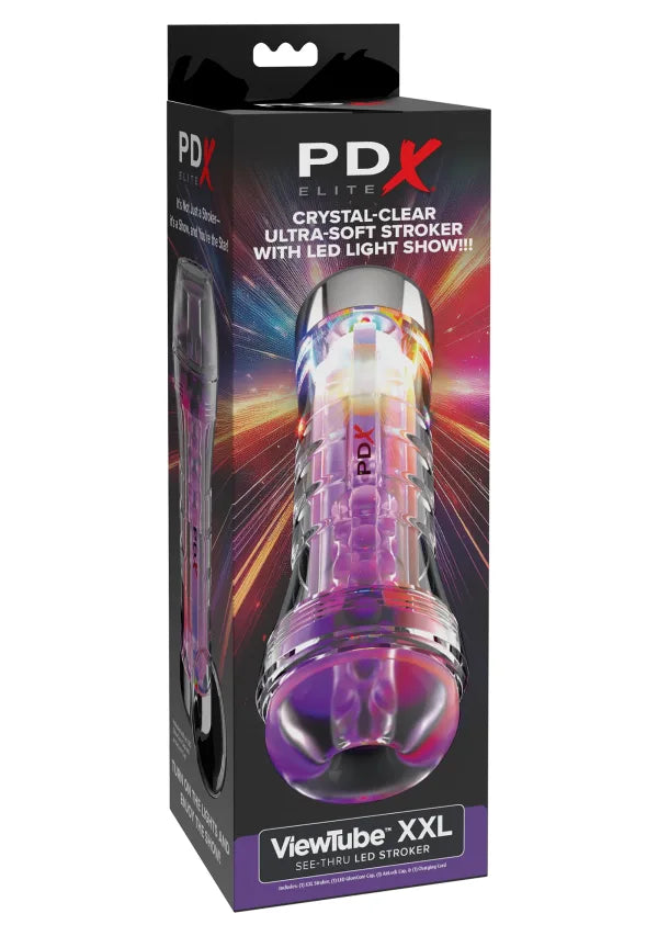 ViewTube XXL See-Thru EZ-Grip LED Stroker