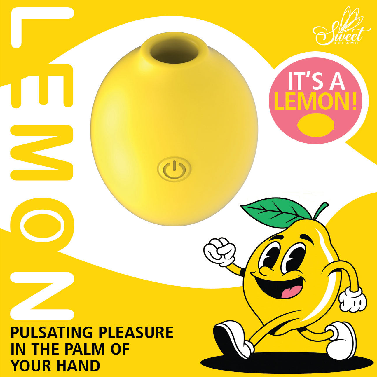 Lemon Pulsating Pleasure in the Palm of Your Hand