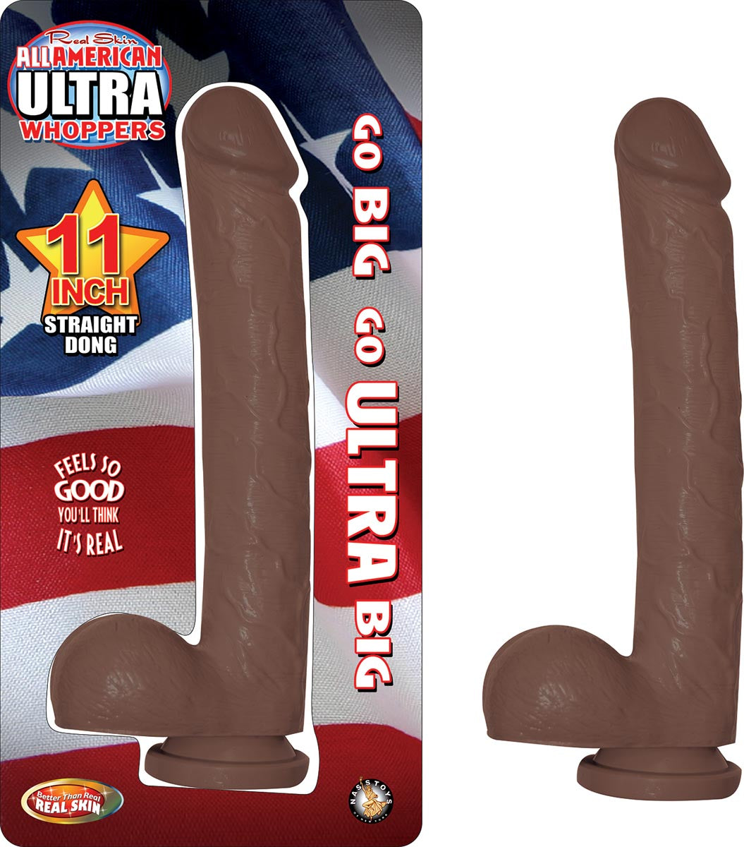 All American Ultra Whoppers 11″ Straight Dong - Brown – #2797