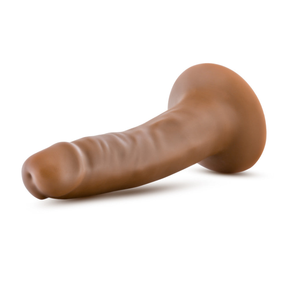 Dr. Skin By Blush® | Realistic Mocha 5.5-Inch Long Dildo With Suction Cup Base