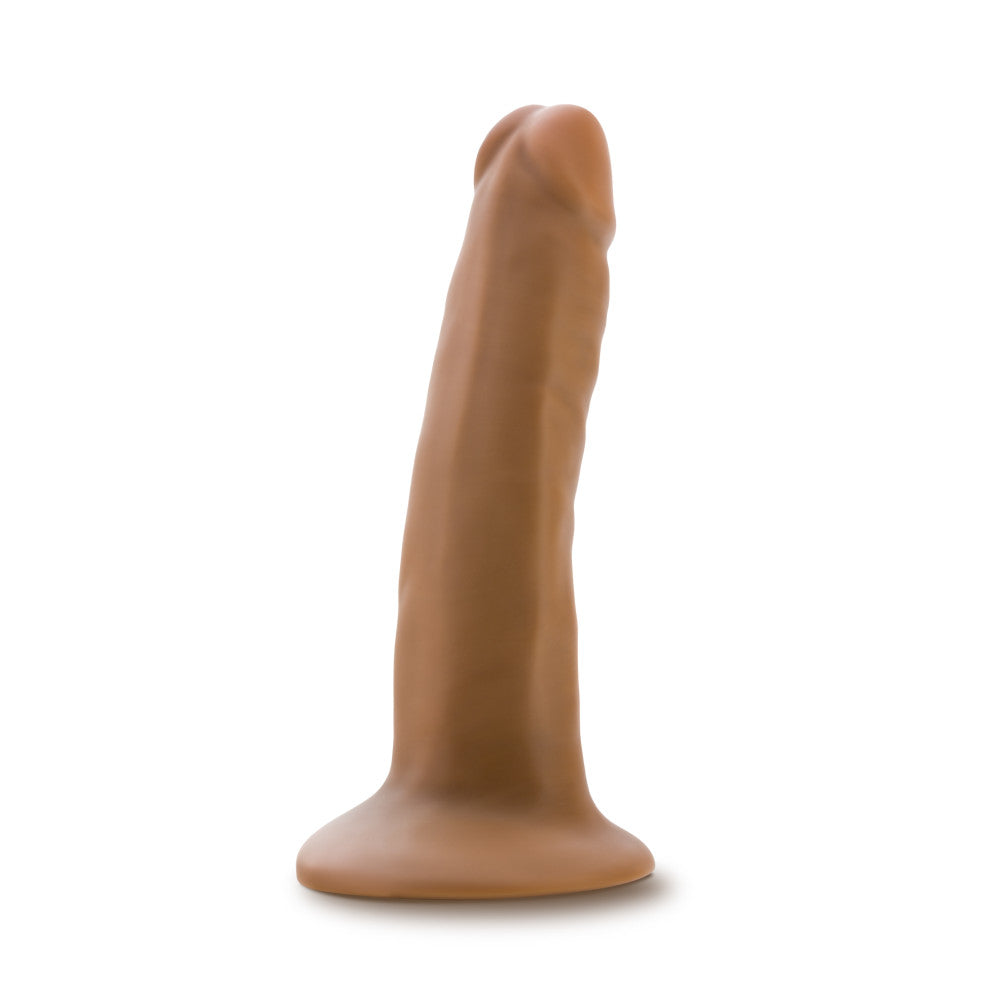 Dr. Skin By Blush® | Realistic Mocha 5.5-Inch Long Dildo With Suction Cup Base