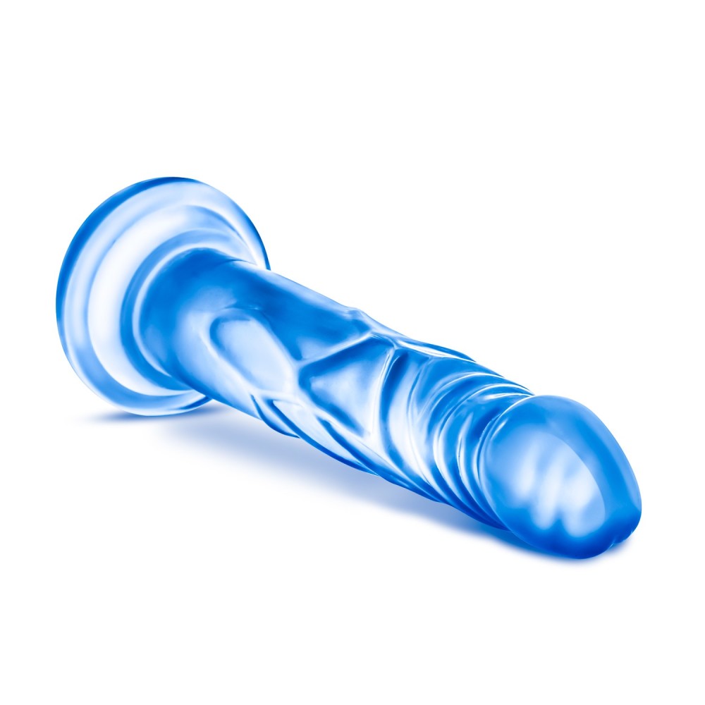 B Yours By Blush® | Sweet N' Hard 5 Realistic Blue 7.5-Inch Long Dildo With Suction Cup Base