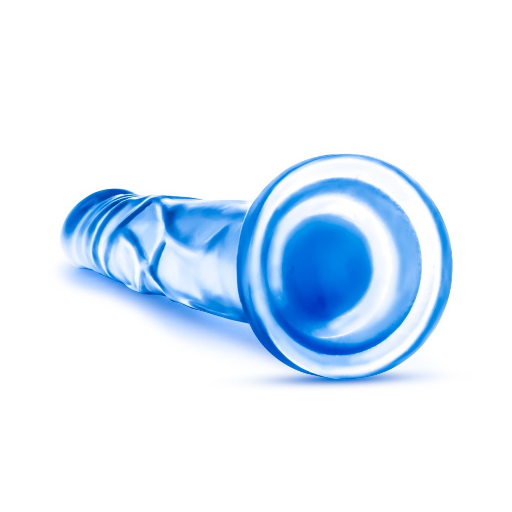 B Yours By Blush® | Sweet N' Hard 5 Realistic Blue 7.5-Inch Long Dildo With Suction Cup Base