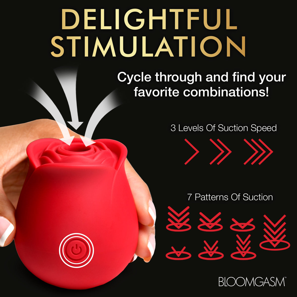 Bloomgasm The Perfect Rose Clitoral Stimulator - Red