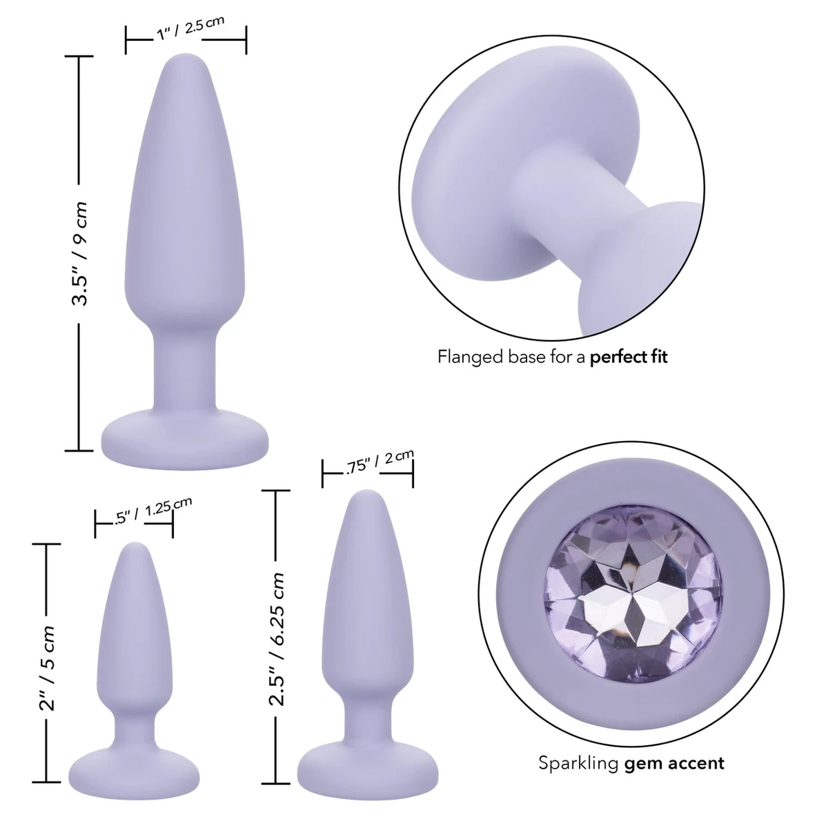 First Time® Crystal Booty Kit - Purple
