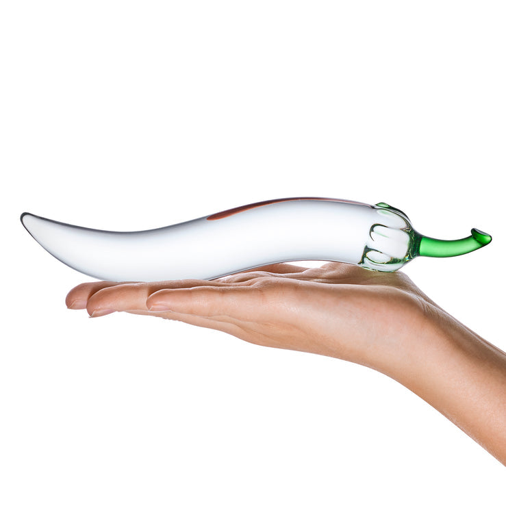 8.25" Glass Naturals Chili Pepper Dildo