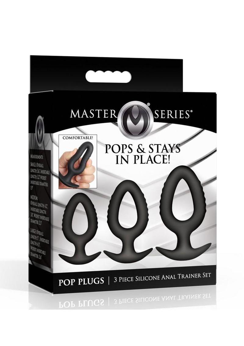 Pop Plugs 3 Piece Hollow Silicone Anal Trainer Set