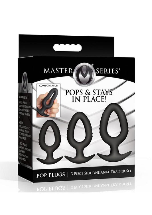Pop Plugs 3 Piece Hollow Silicone Anal Trainer Set