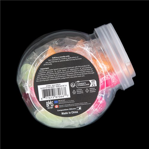 Addiction - Silly Willy – Glow in the Dark - 3.3” Silicone Dildo