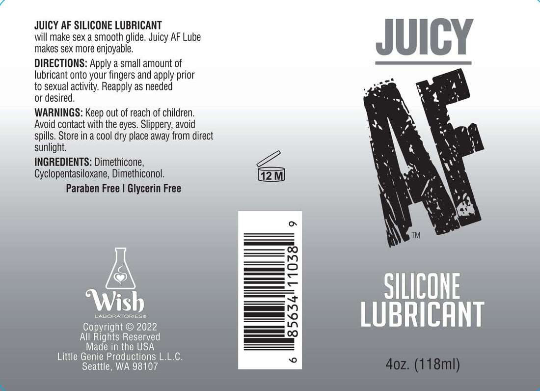 AF- Juicy AF Silicone Lubricant, 10ml