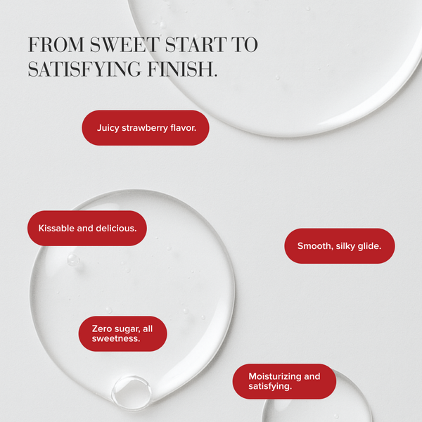 H2O Strawberry Kisses Flavored Lubricant - 1 oz