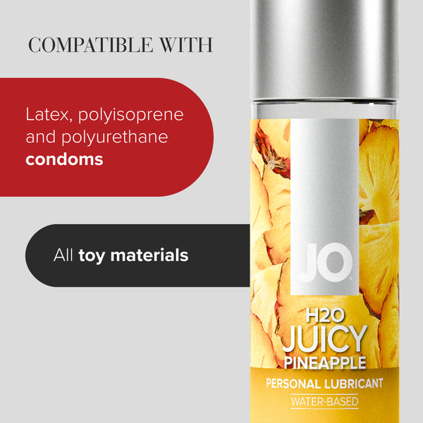 H2O Juicy Pineapple Flavored Lubricant - 1 oz
