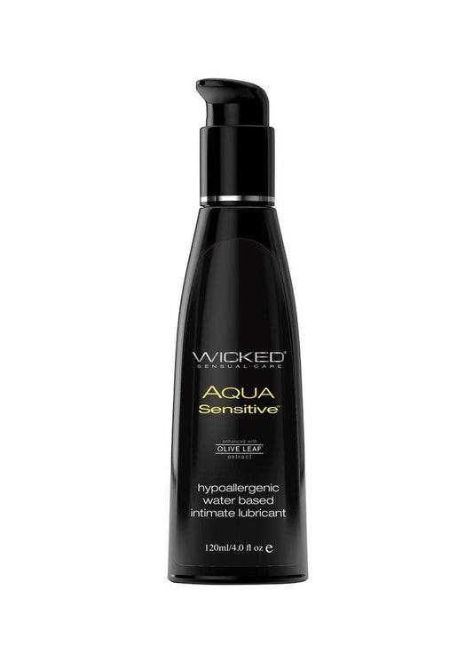 Wicked Aqua Water Based Sensitive Hypoallergenic Lubricant - 4 oz