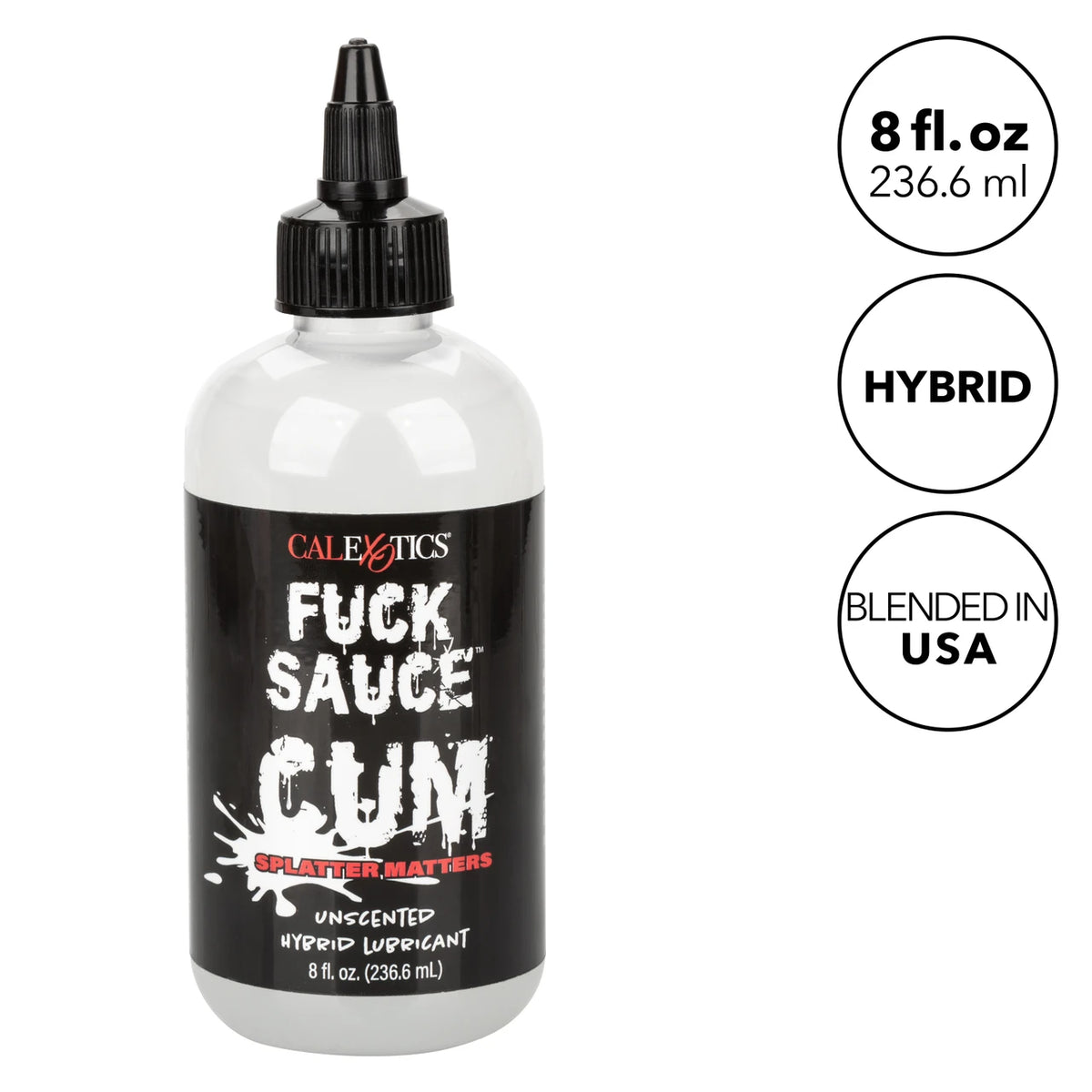 CalExotics Fuck Sauce® Cum Unscented Hybrid Lube 8 oz