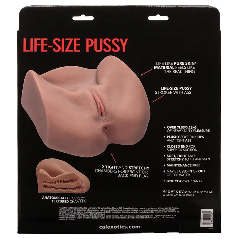 Stroke It Life-Size Pussy - Brown