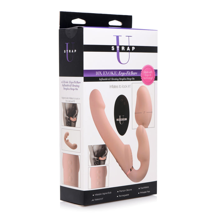 World's 1st Remote Control Inflatable Ergo-Fit Strapless Strap-On