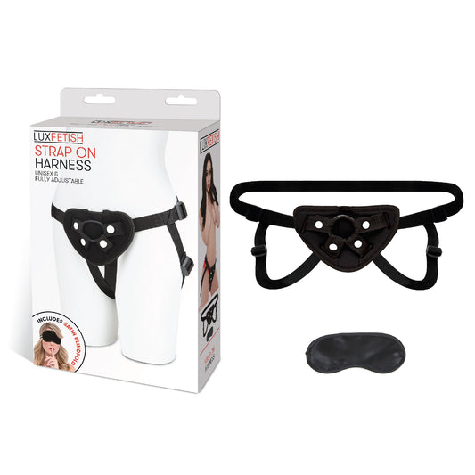 Lux Fetish Strap On Harness Black