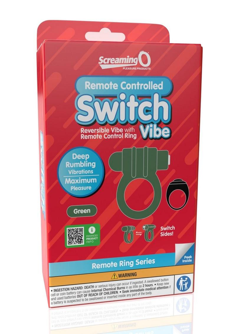 Remote Controlled Switch Vibe Ring - Green