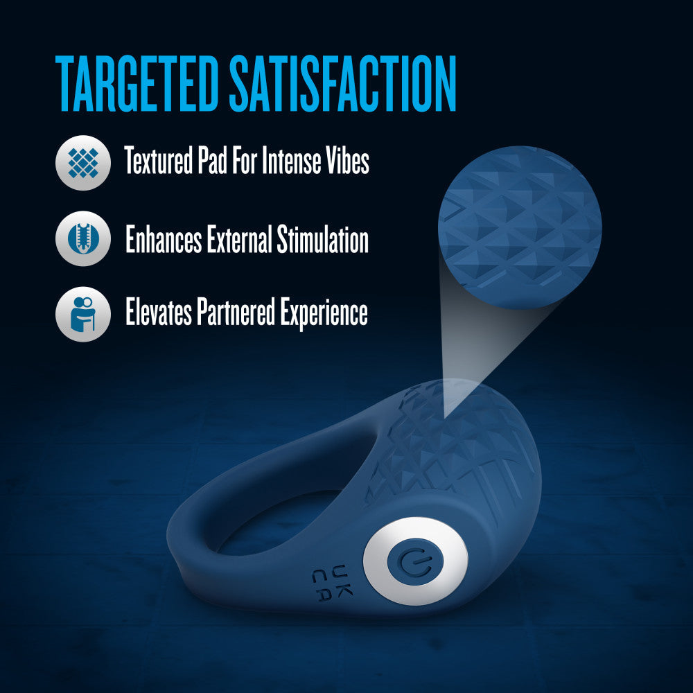 Performance Plus By Blush® | Flex Pro Vibrating Cock Ring – USB Rechargeable – In Blue