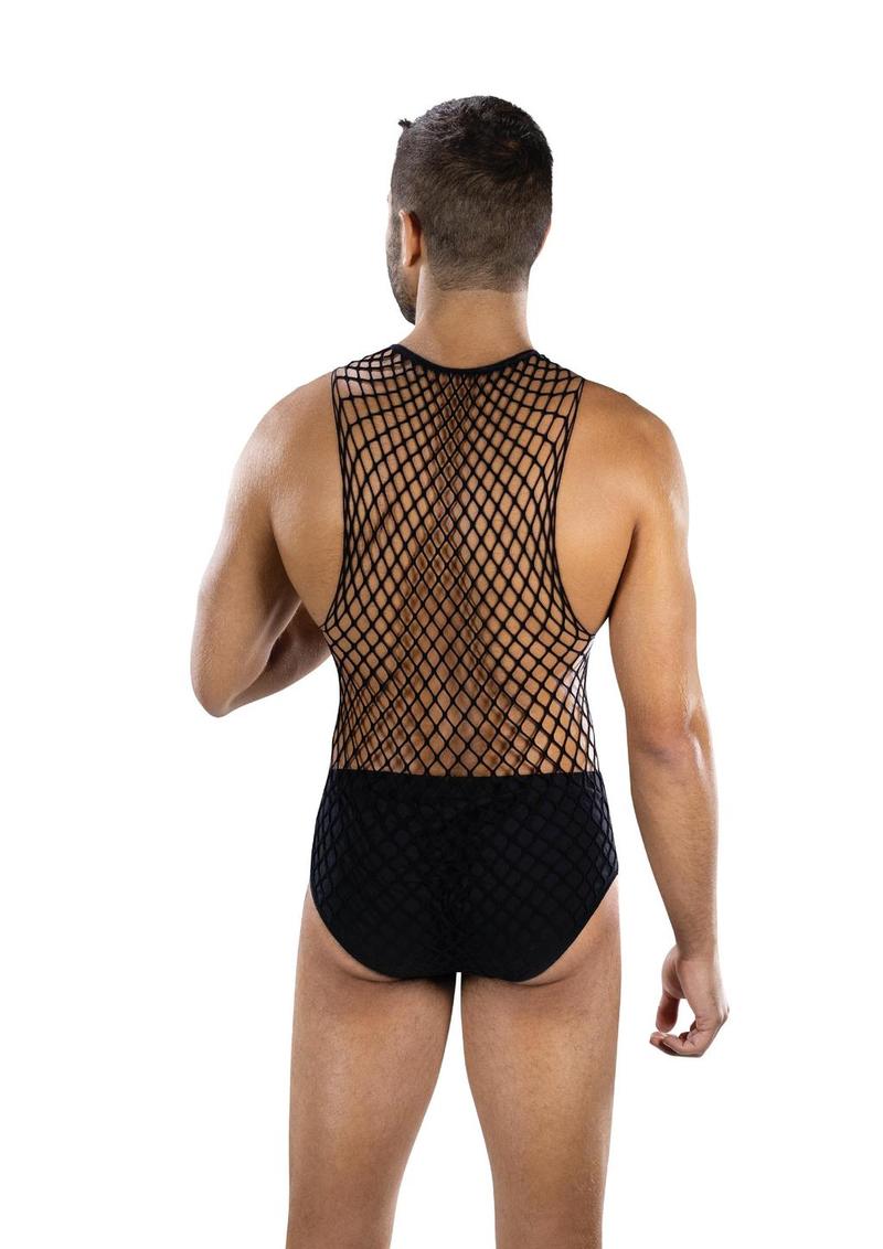Full Effect Fishnet 2-Piece Set - Black