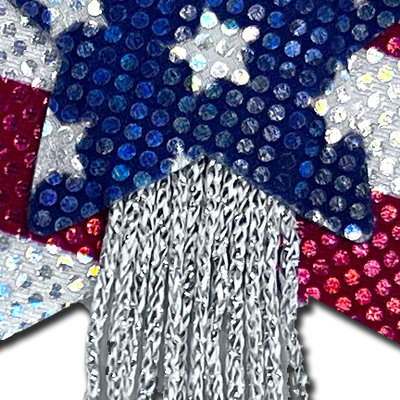 Tassel Pasties: American Patriotic Sparkling Stars & Stripes USA Breast Pasties