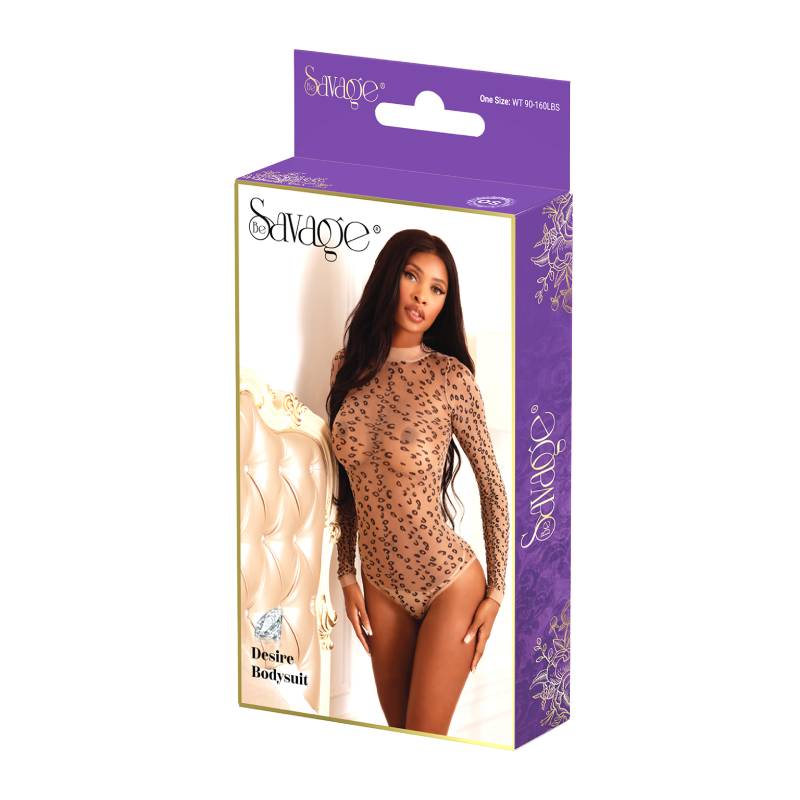 Desire Bodysuit Leopard - O/S