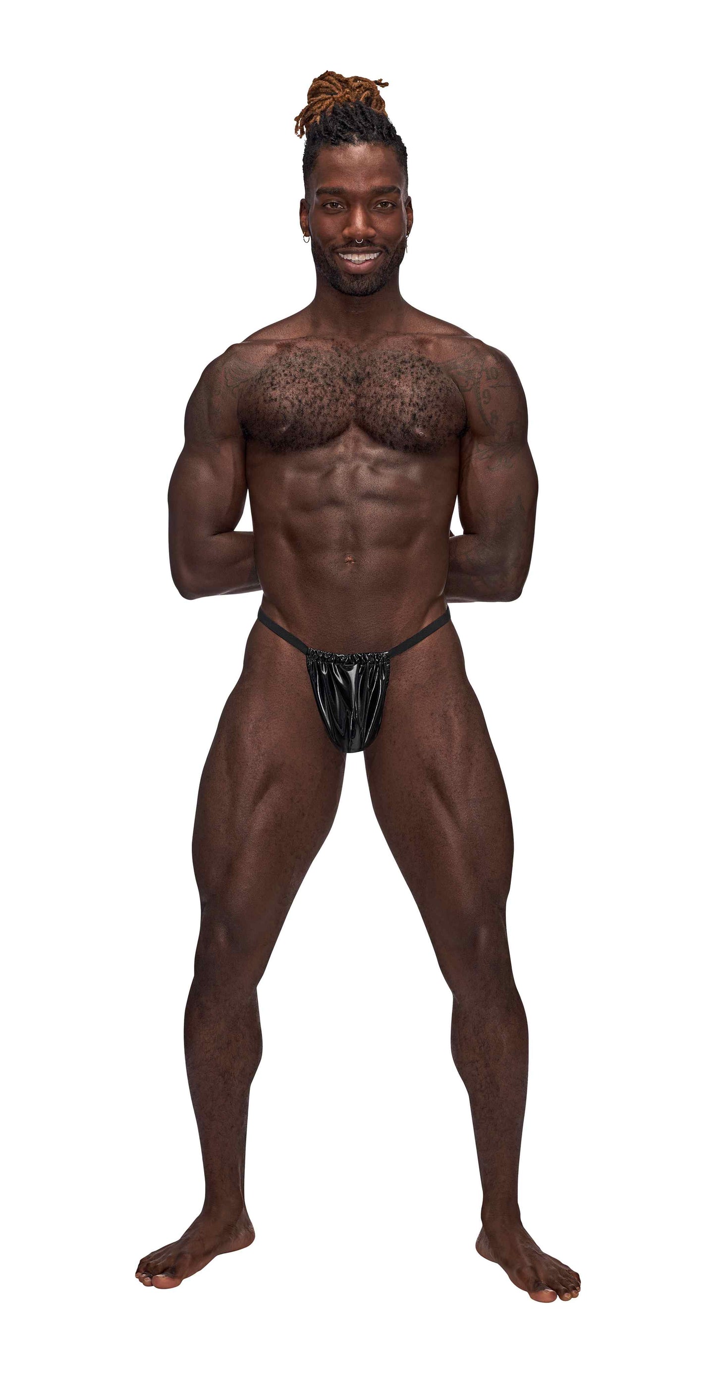 Liquid Onyx Wet Look G-String - OS