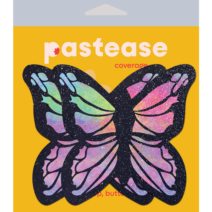 Coverage: Butterfly Rainbow Twinkle Velvet Full Breast Covers Support Tape by Pastease