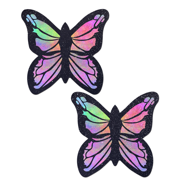 Coverage: Butterfly Rainbow Twinkle Velvet Full Breast Covers Support Tape by Pastease