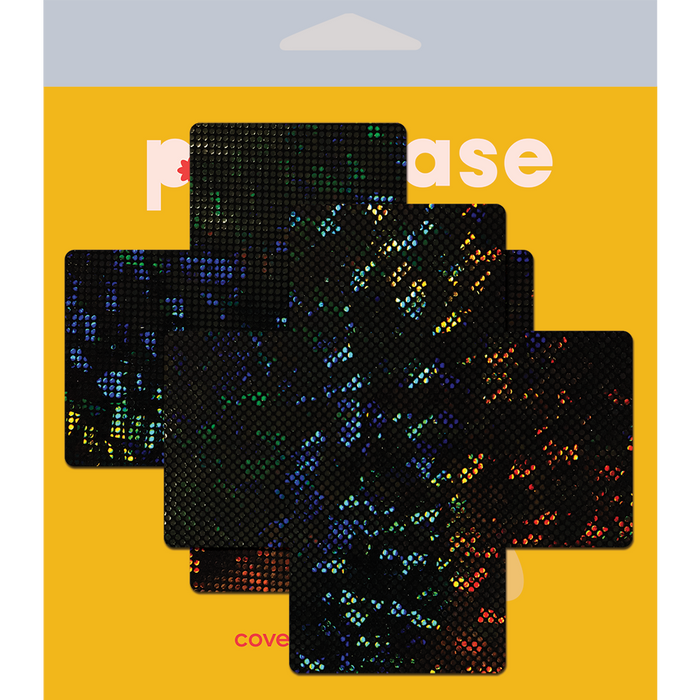 Coverage: Plus X Black Disco Ball Full Breast Covers Support Tape by Pastease