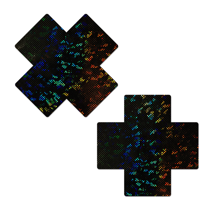 Coverage: Plus X Black Disco Ball Full Breast Covers Support Tape by Pastease