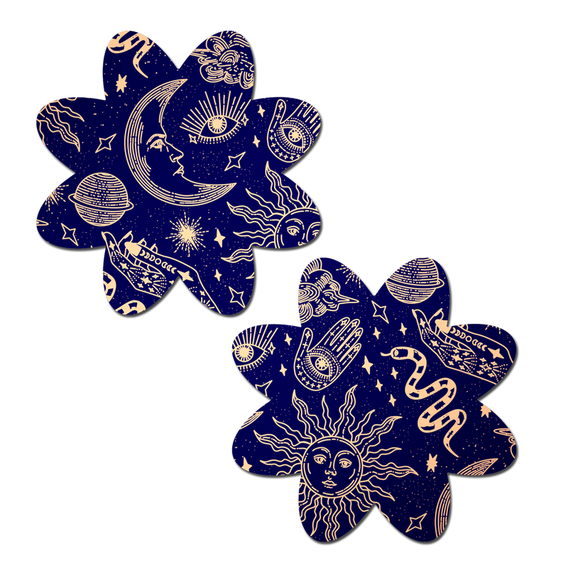 Midnight Celestial Sun & Moon Petal Breast Pasties by Pastease®