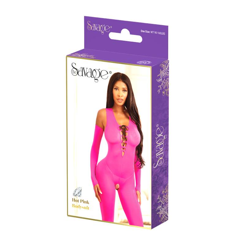 Hot Pink Bodysuit-Pink