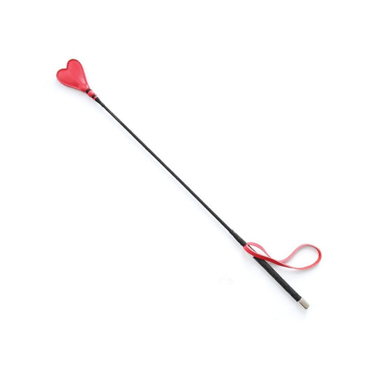 26″ Heart PVC Crop – Black/Red