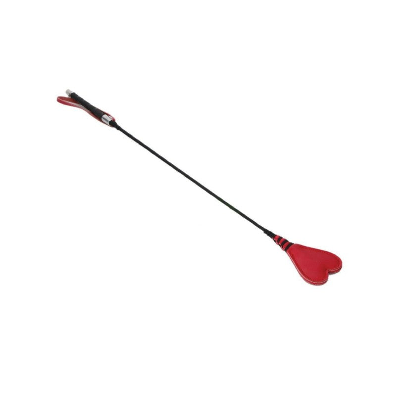 26″ Heart PVC Crop – Black/Red