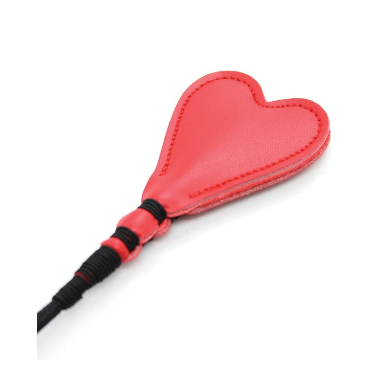 26″ Heart PVC Crop – Black/Red