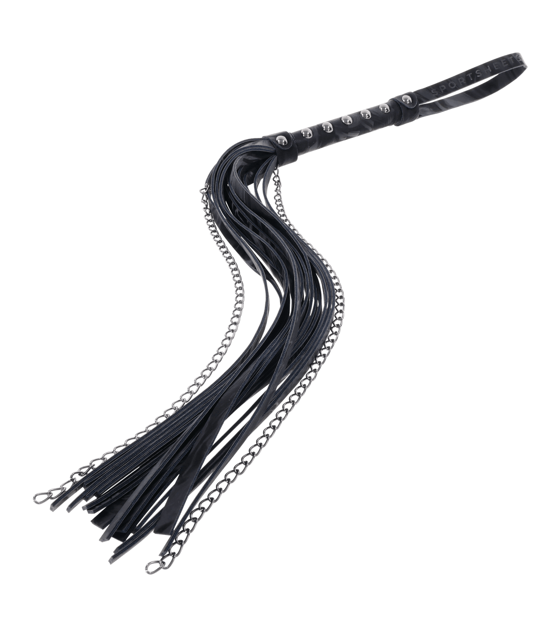 Velvet Noir Chain Flogger