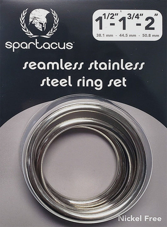 Seamless Stainless Steel C Ring Set - 1.5", 1.75'', & 2''