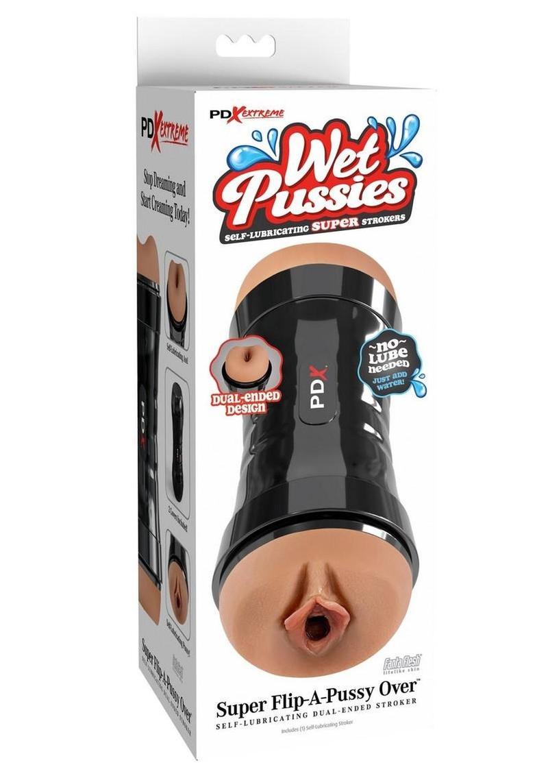 PDX Extreme Super Flip-A-Pussy Over Stroker - Caramel