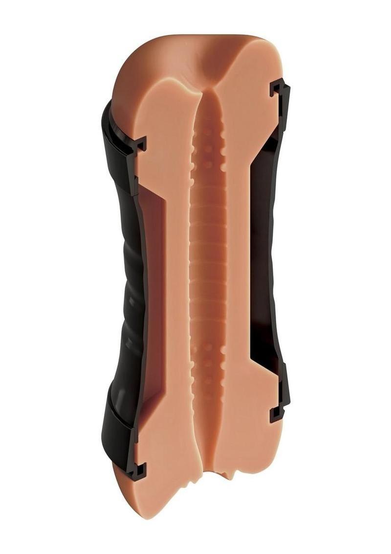 PDX Extreme Super Flip-A-Pussy Over Stroker - Caramel