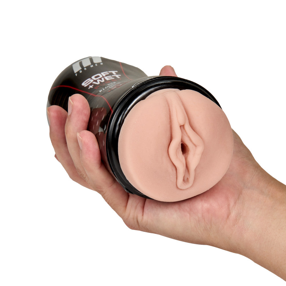 M For Men By Blush® | Soft & Wet Self Lubricating Pussy with Pleasure Ridges & Orbs Vanilla Masturbator / Stroker
